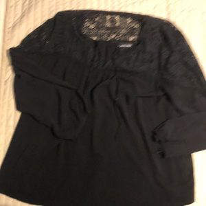 Like new Black boho style blouse xl